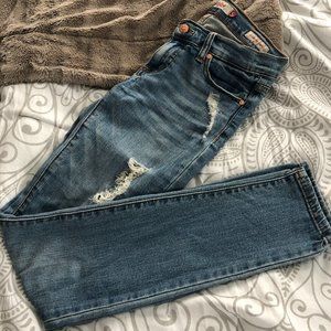 Eunina blue distressed skinny jeans size 5J/26W